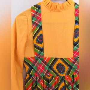 Vintage 70s Teachers Pet Polyester Maxi Dress